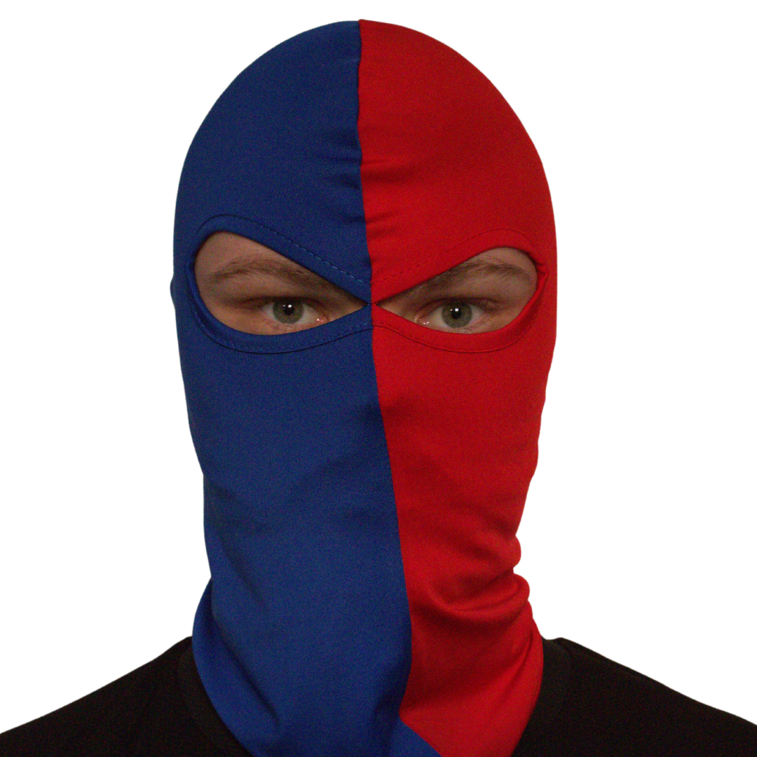 Bivakmuts - Blauw/Rood