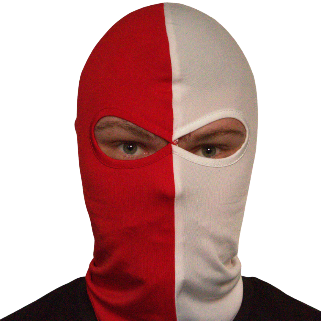 Bivakmuts - Rood/Wit