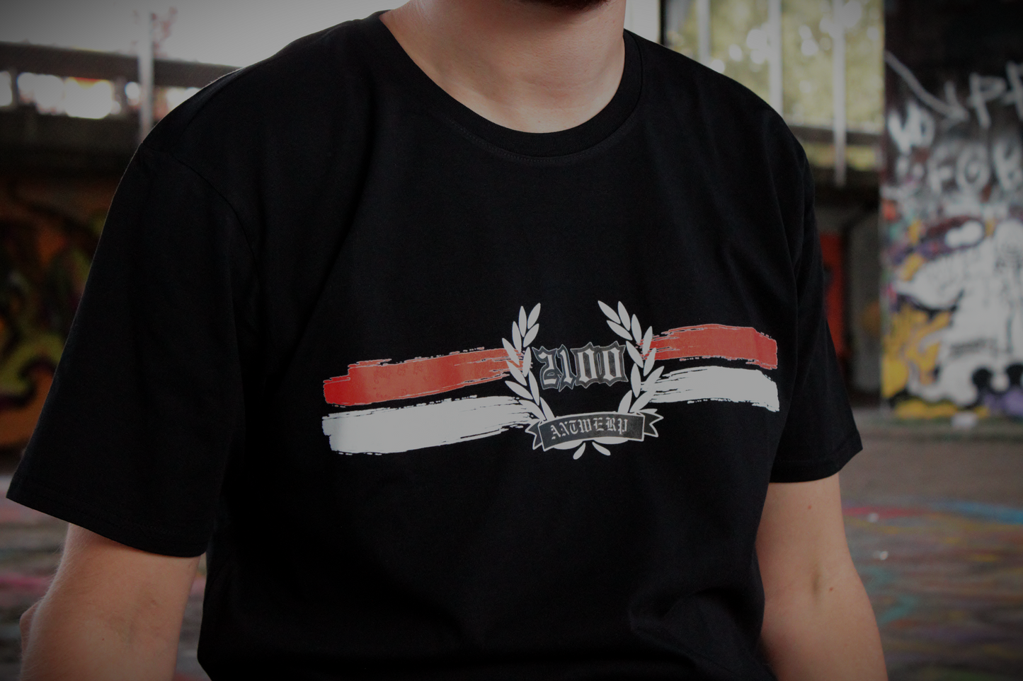 Mijn Stad Paint Stripe T-shirt - Antwerp