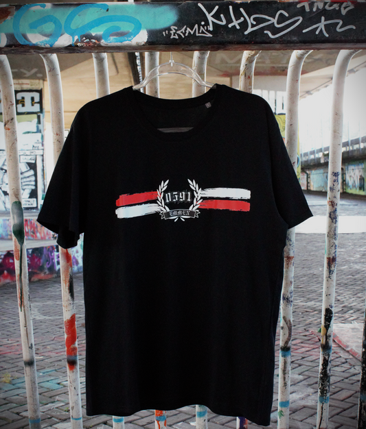 Mijn Stad Paint Stripe T-shirt - Emmen maat L