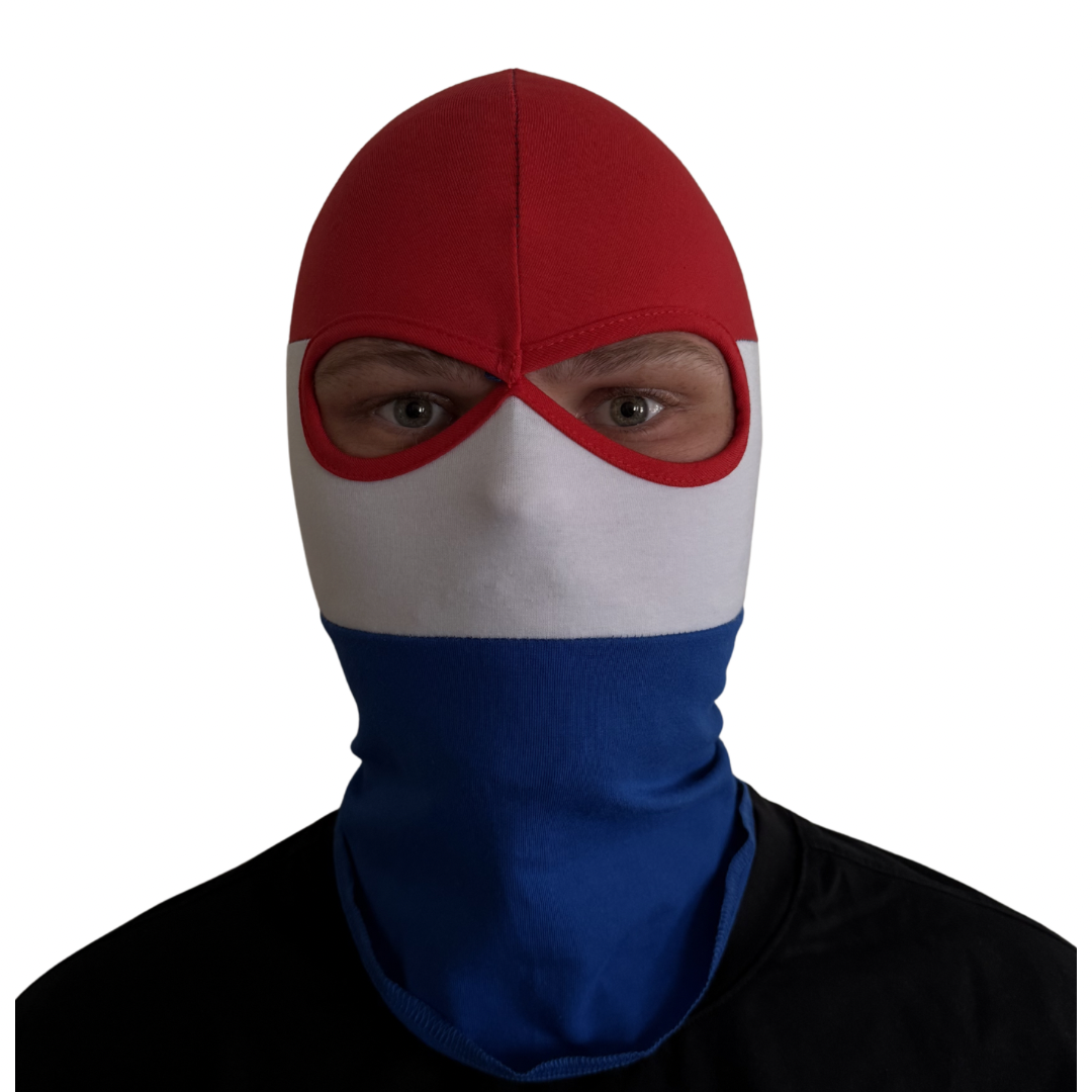 Bivakmuts - Rood/Wit/Blauw