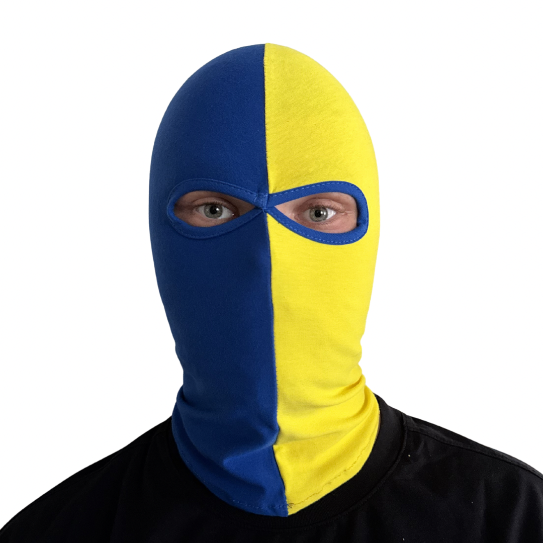 Bivakmuts - Blauw/Geel