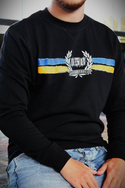 Mijn Stad Paint Stripe Sweater - Leeuwarden maat 3XL