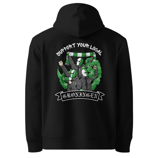 Mijn Stad Support Your Local Hoodie - Groningen maat L